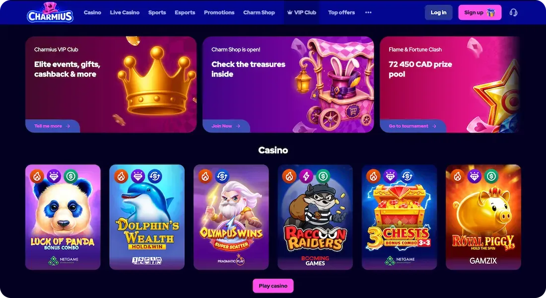 charmius casino site